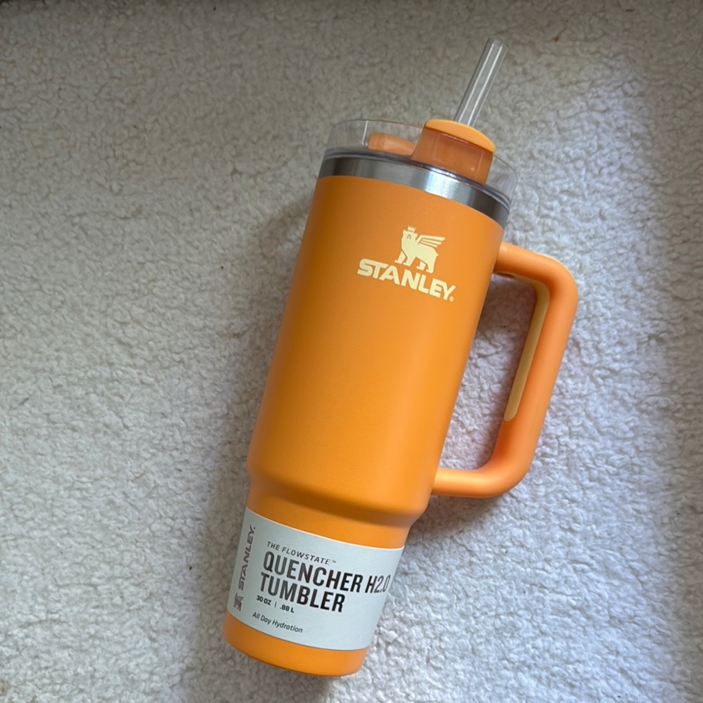 Stanley Vibrant Orange Tumbler with Handle